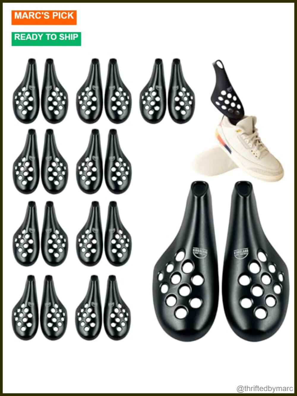 Plastic Shoe Trees for Sneakers & Boots, Travel Shoe Trees, Airflow Design